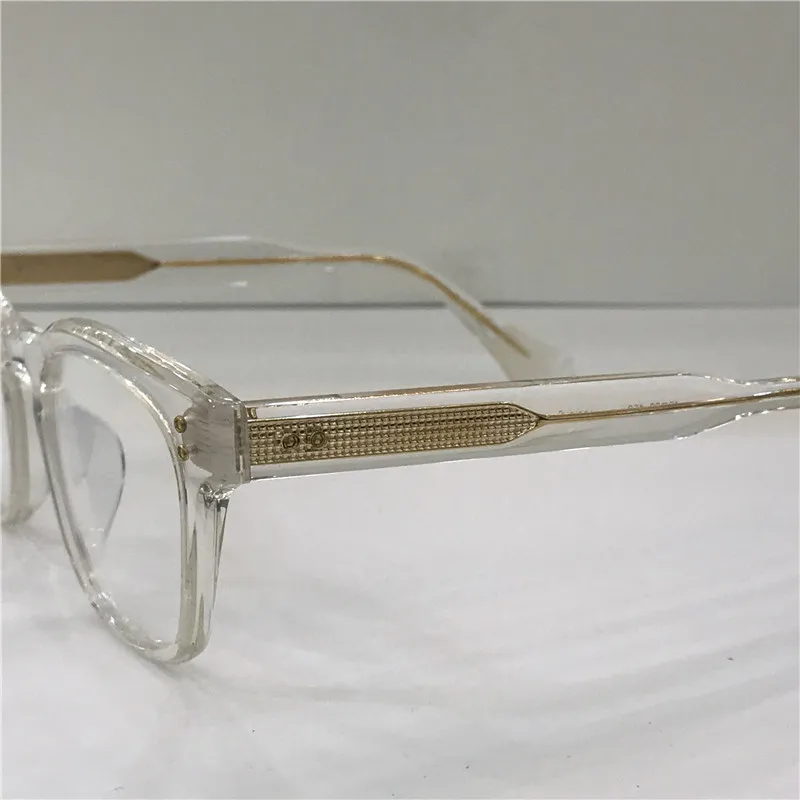 Modedesigner Optiska glasögon Mann Square Frame Retro Simple Popular Style Transparent Eyewear Top Quality Clear Lenses With CA302D