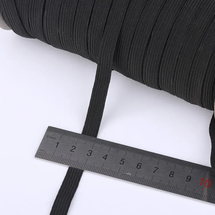 Corde élastique chaude de 5mm/3mm/6mm de masque ceinture d'oreille bande élastique ceinture de course en polyester 3mm corde élastique plate T2I5890