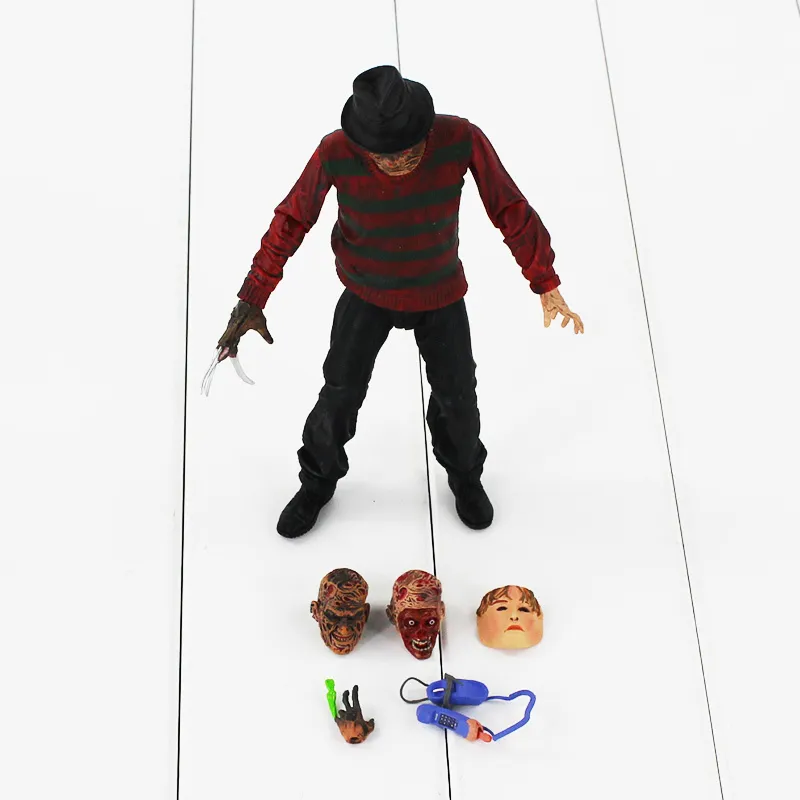 19cm Neca Film Horror Film A Nightmare on Elm Street Freddy Krueger 30th PVC Action Figure Toys Doll C190415012054
