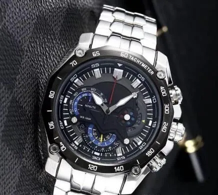 classic fashion EF-558SG-1AV MEN'S EF-535BK-1AV EF-535BK 535BK EF-558SG 558SG 1 20 Pendulum Function3055