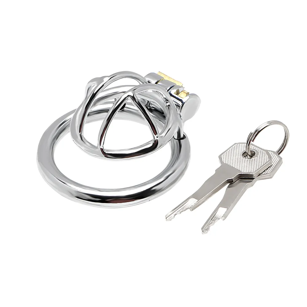 OLO Penis Rings Sex Toys for Man Anti-masturbation Penis Lock Stainless Steel Device Small Cock Cage T2005255697697