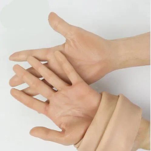 Маски для вечеринок, силиконовые искусственные перчатки высокого уровня, реалистичные женские перчатки из искусственной кожи, реалистичные поддельные руки, аксессуары318x