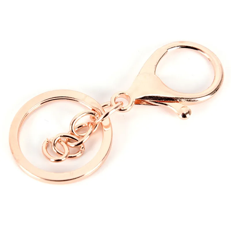 Key Ring Long Popular Classic Plated Lobster Clasp Key Hook Chain Jewelry Making for Keychain Fashion331R
