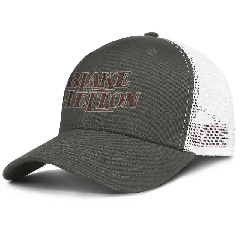 Blake Shelton Logo Armygreen Mens و Womens Trucker Cap Baseball Styles Custom Tuction Mesh Hats Brasil Black the 5514923