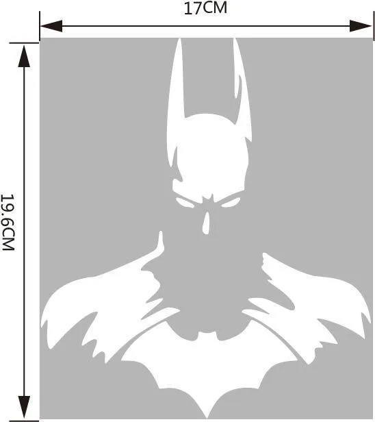 New Batman Body Sticker PVC Removable Waterproof Sticker Creative DIY Car Beautification Decoration312V