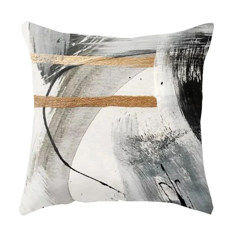 Geometryczna poduszka wzoru Pokrywa olejna Awariarz poduszka na poduszkę bawełnianą poduszkę lnianą okładki biurowej dekoracji 281Z