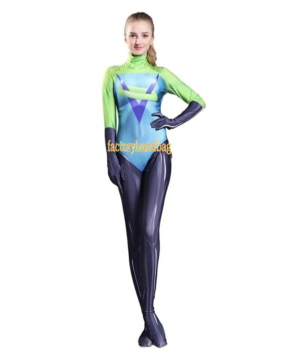 تأثيري حلي ليكرا دنة Zentai ضيق الاطفال الكبار 3d مطبوعة Voyy قصة الملابس 2 سوبرمان ازياء هالوين ازياء