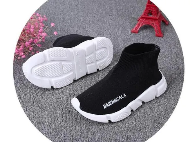 kids shoes baby running sneakers boots toddler boy and girls Wool knitted Athletic socks shoes WY205