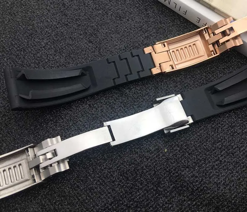 Black shortest 20mm silicone Rubber Watchband watch band For Role strap GMT OYSTERFLEX Bracelet tool286E