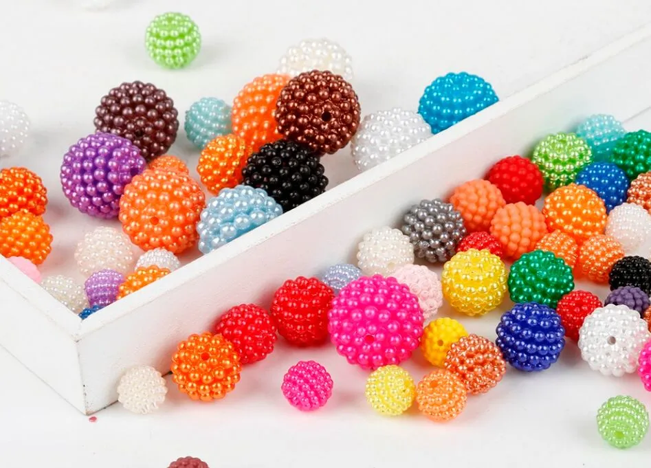 couleur mixte 10 mm abd imitation perles perles rondes ABS Perles en plastique artisanat bricolage Apparers coudre tissu de vêtements Perles 2768