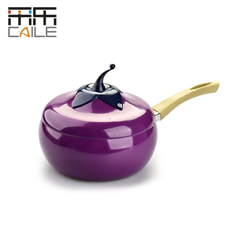 Aluminum Alloy pot Non-stick cookware Fruit Frying Pan Saucepan Grill Pan Thick bottom Cookware Use for Gas and Induction Coo217s