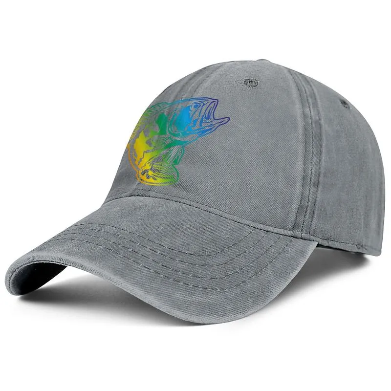 Stylish Bass Pro Shop fishing gray logo Unisex Denim Baseball Cap Cool Trendy Hats Gay pride rainbow bass pro shop original camouf3996007