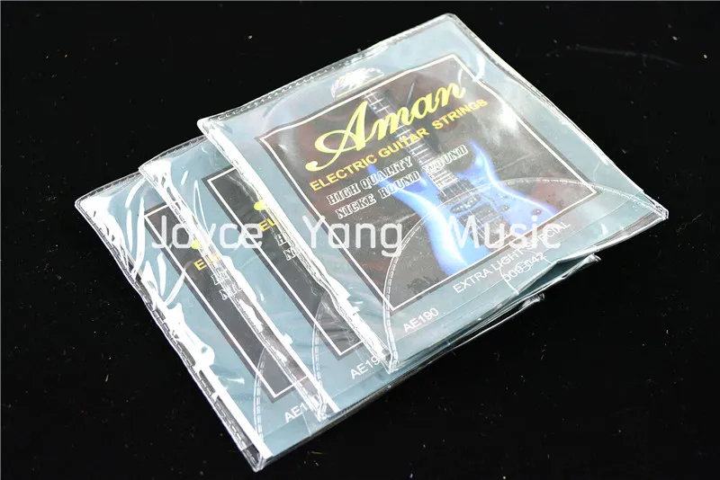 3 комплекта Aman AE190200 Электрогитарных струн 1 -й 6 -й струны 009042010046 Extra Light Special Strings 6168290