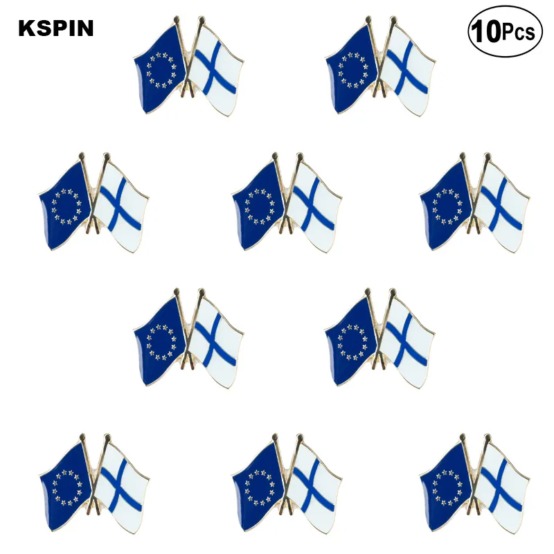 Insigne de drapeau de la République tchèque de l'UE, épingles à broche, 10 pièces par 