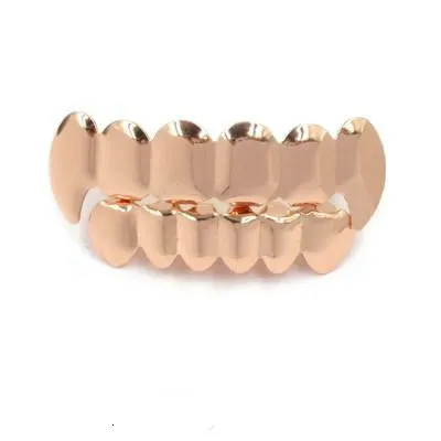 Hip Hop Cool Mens Teeth Gold Domineering Dental Grills Fashion Teeth Grillz Titanium Steel Jewelry317r