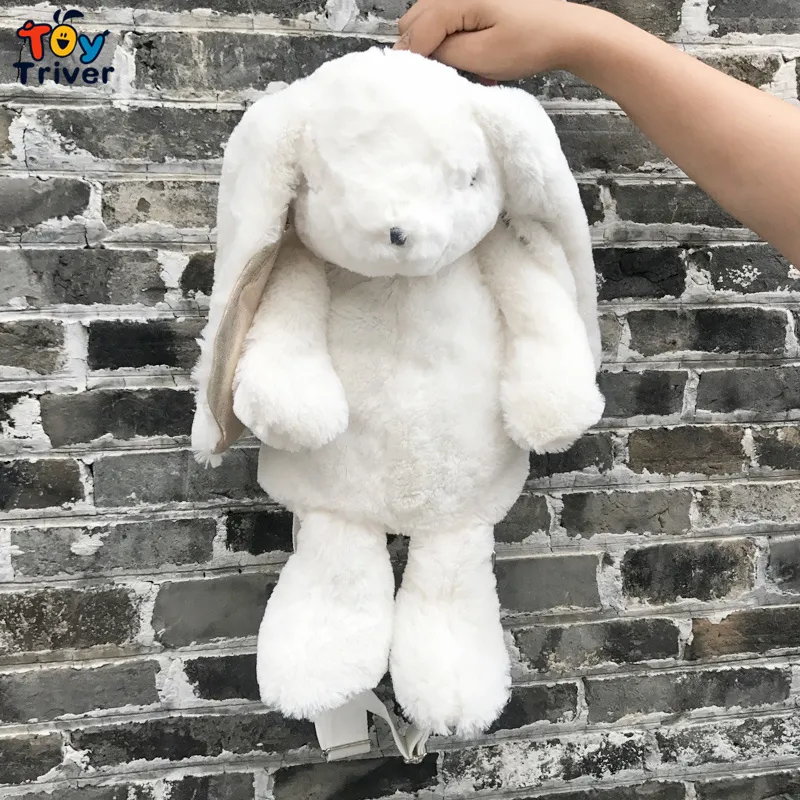Rabbit blanc sac à dos japonais kawaii lapin sac à école en peluche