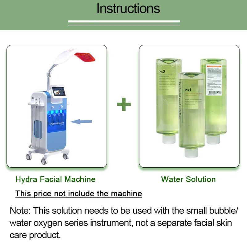 Wholesale New dermabrasion machine water solution for water peeling face treatment Beauty liquid spa skin care free shipment