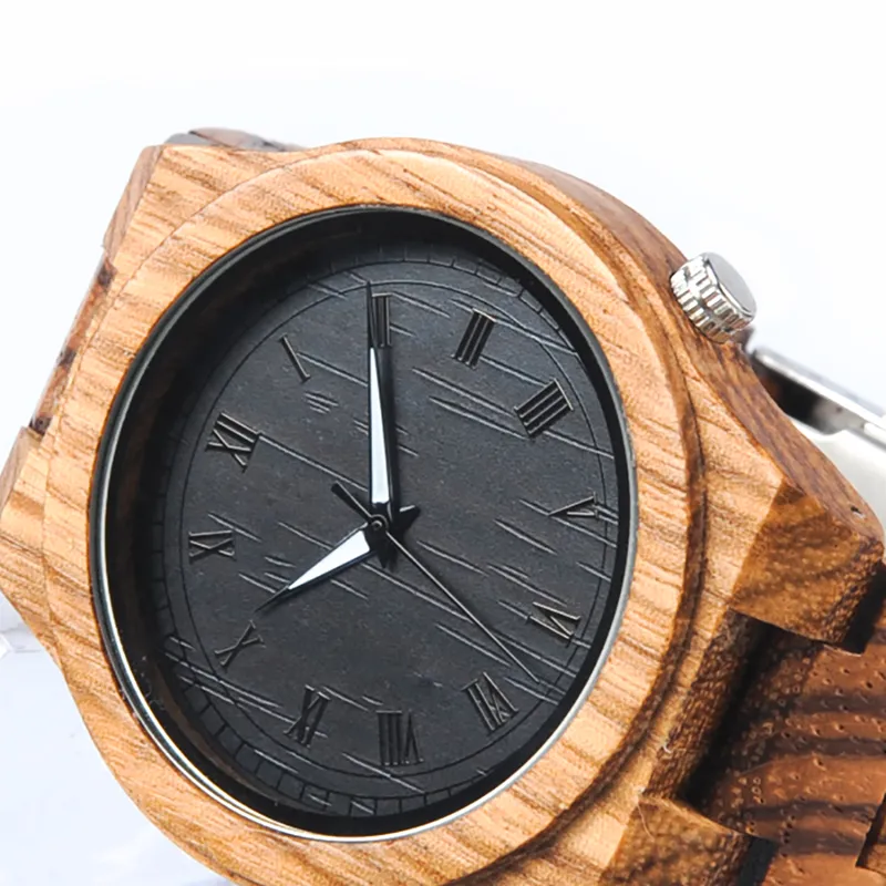 BOBOBIRD Wooden Watchs Wood Wrist Watches Natural Calendar Display Bangle Gift Relogio Ships From United States 1322C