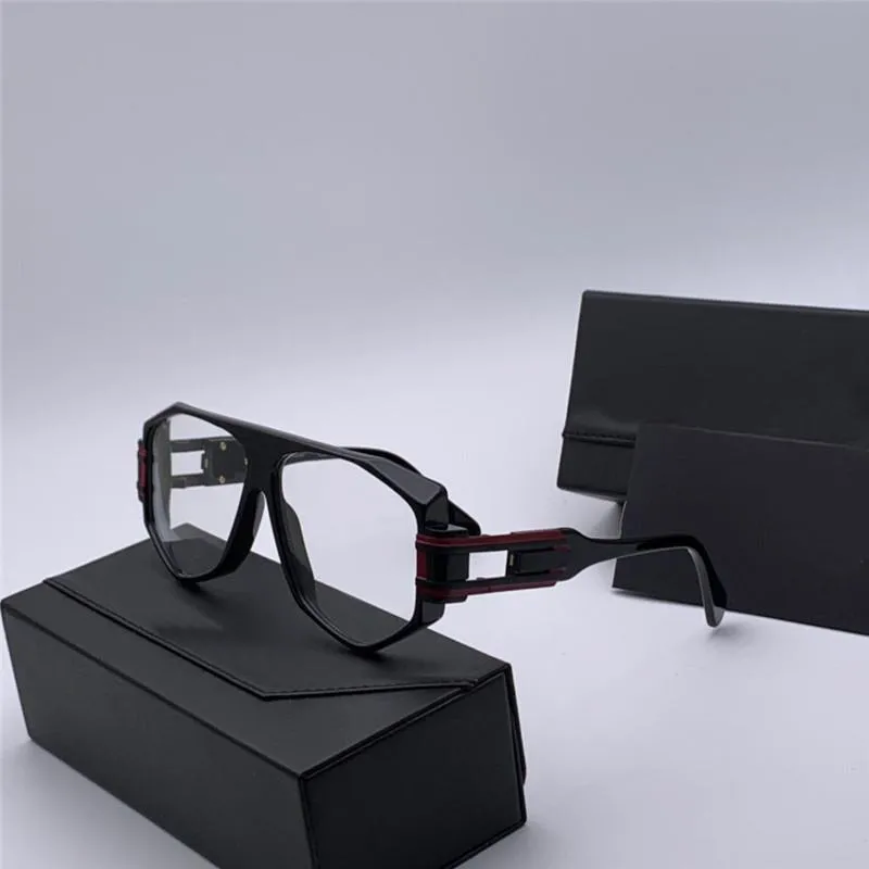 Neue beliebte Männer Pilot -Sonnenbrille 163 Rechteckiger Hohlrahmen Mode einfacher Designstil mit Originalbrille Case176J