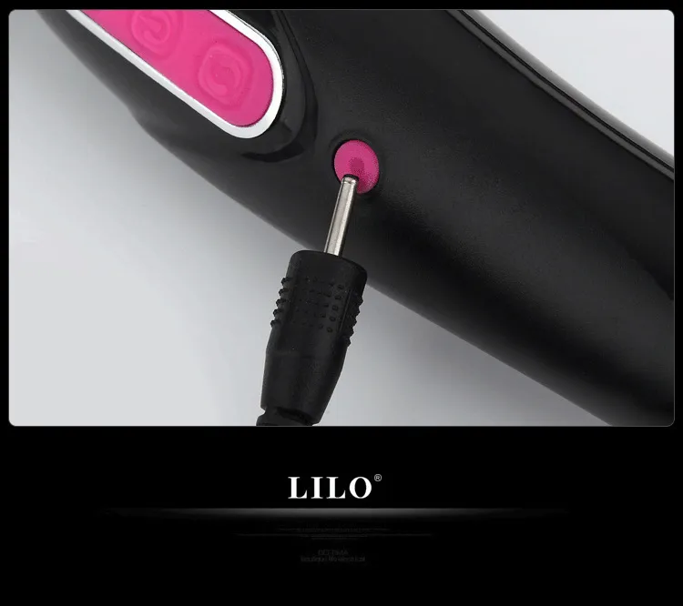 LILO Rechargeable Magic Wand Powerful Body Massager Clitoral Vibrator AV Vibrators Adult Sex Toys for Couples Sex Products MX191217