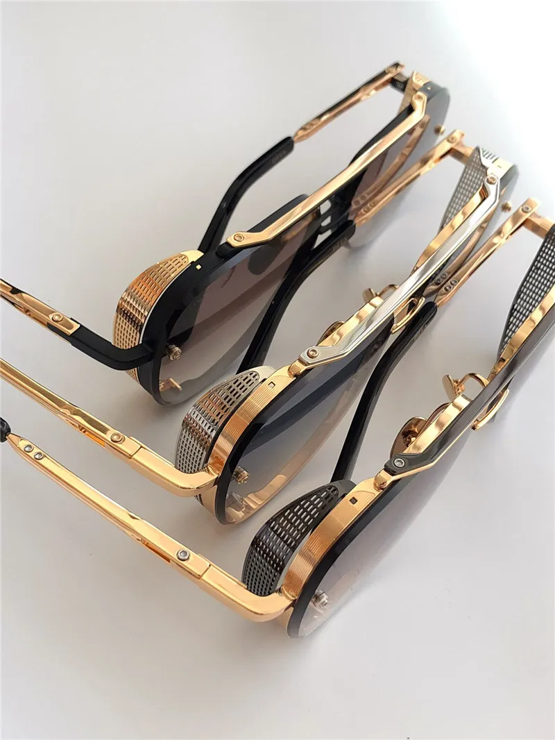 نظارات شمسية شهيرة جديدة محدودة الطبعة ثمانية من الرجال تصميم K الذهب الرجعية الطيار