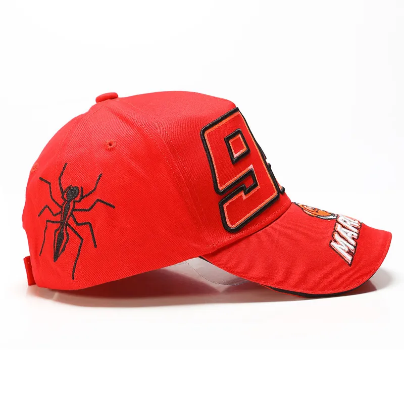 LA 2019 Foreign Trade Ants broderade 93 Hat Racing Cap Baseball Cap Bill Hat Moto. GP Outdoor Sports Mo Tuo Mao T2004096502714