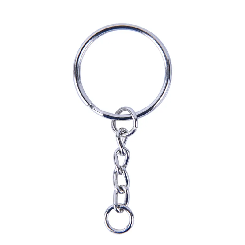 125st. Uppsättning Alloy Key Chains Tassel Bulk Key Rings Keyrings For DIY Crafts Jewelry Material273Z