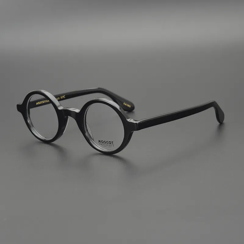 Vintage anti-azul luz preto redondo óculos quadro feminino retro óculos quadro masculino lente clara óculos unissex shades2226