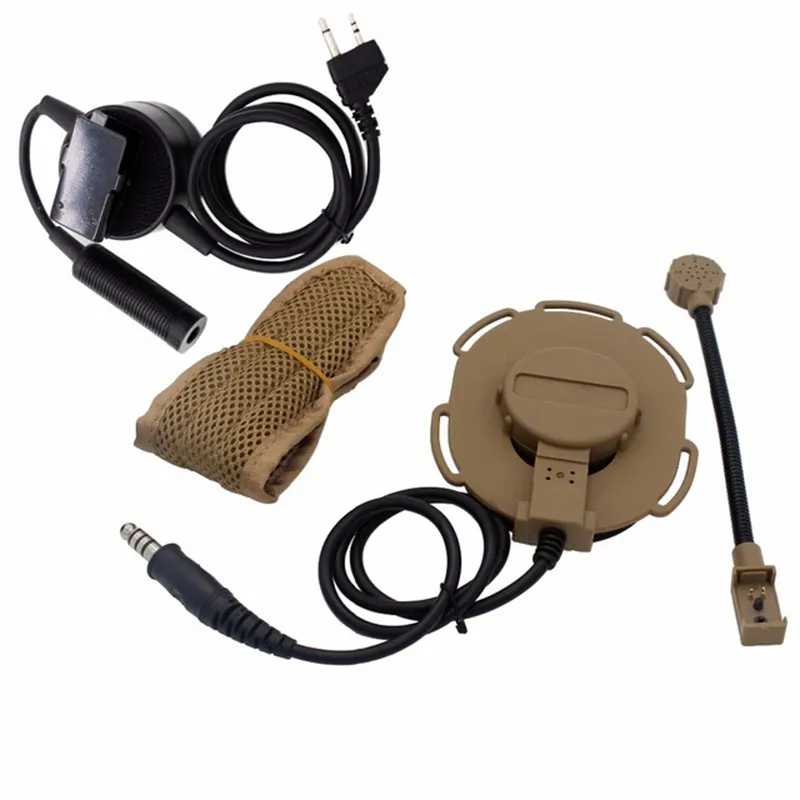 CS Taktische Kopfhörer Gear Combat II Z Taktische Headset mit PTT Paintball Schießen Kopfhörer Airsoft NO15-012B