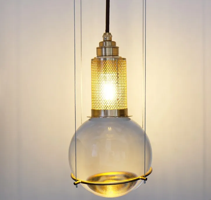 Lampes suspendues en cristal post-modernes LED lampe suspendue boule pour salon cuisine luminaires pour la maison luminaire décor LLFA297v
