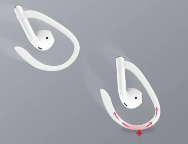 es de crochets d'oreille de protection crochets d'ajustement sécurisé pour Airpods Apple accessoires d'écouteurs sans fil Silicone sport Antilost Ear9501128