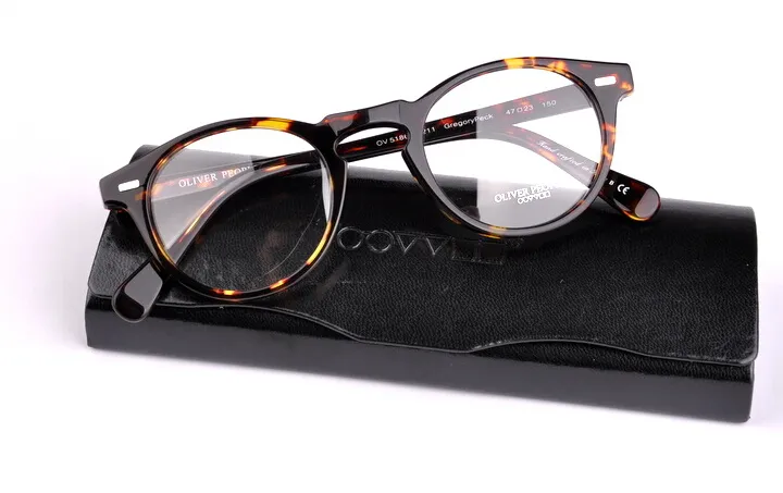 Toda a marca Oliver pessoas óculos redondos transparentes armação feminina OV 5186 olhos gafas com estojo original OV5186232o