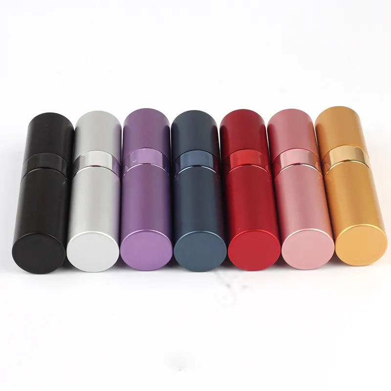 8 ml Przenośny Teleskopowy Obrotowy Obrotowy Butelka Alumina Perfumy Pusta Butelka Dyfuzor Perfumy Dyfuzor Makeup Atmizer Rozpylanie Rurka BH2180 CY