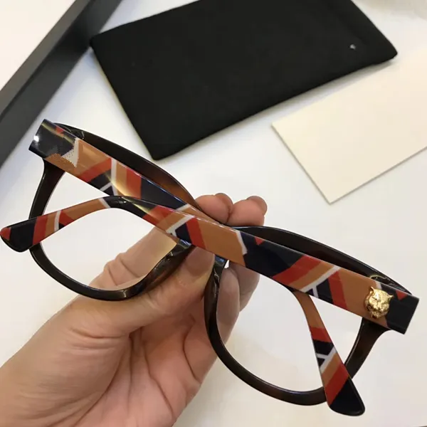 Luxury-Fashion Women Brand Designer 0033O Glasses Hollow Out Optical Lens Square Full Frame Black Tortoise Bing Bing Come With Cas2340