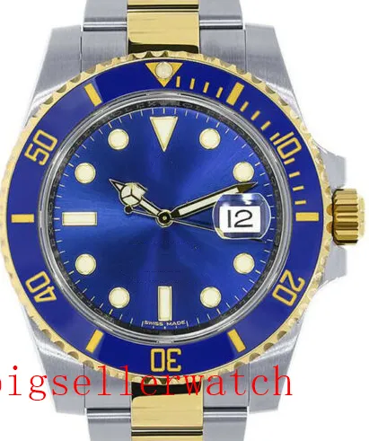 Uxury Reloj para hombre Caja de alta calidad Bisel de cerámica azul Esfera azul 40 mm 16613 Acero inoxidable Asia 2813 Mecánico automático para hombre Wat326B
