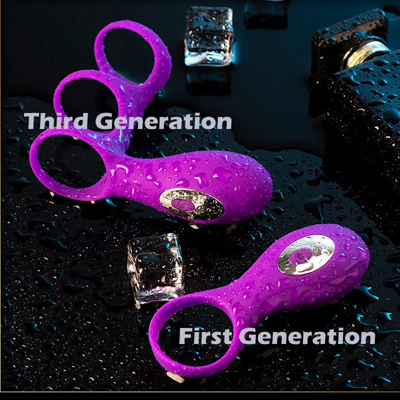 sex doll Cockrings adult sexy toy penis silicone physical delay sexy triple lock fine ring fun couple covibration exerciser male p6974602