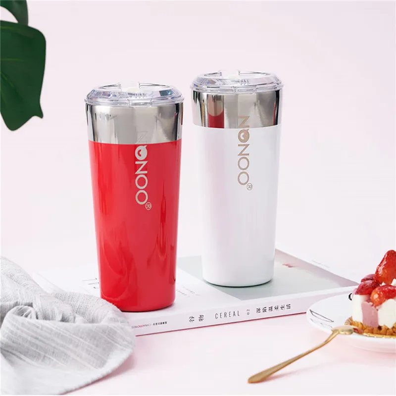 オリジナルのXiaomi Youpin Nonoo Coffee Mug 580ml Water Bottle 6H Keep and Keep Cold Thermosステンレス鋼マグTRITAN LID BPA-FR251H