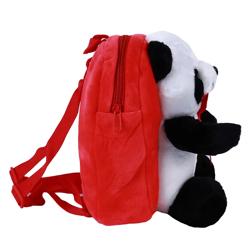 Sac à dos Panda en peluche pour enfants, sac à dos pour enfants, dessin animé, cadeau d'anniversaire, sac en peluche pour enfants, sac d'école, 12405