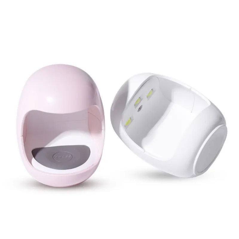 Egg Shape 3W UV LED Lamp for Nail Single Finger Lamp Nail Gel Polish Dryer Drying Machine Smart Sensor 45s / 60s