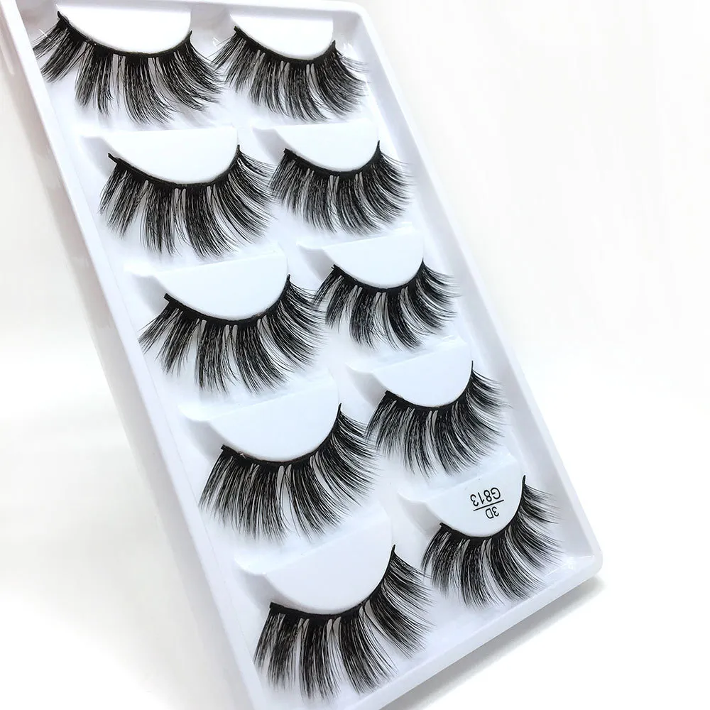 3D Mink False Eyelashes G800 G801 G802 G803 G804 G805 G806 Natural Shicay Thice-Made بالجملة