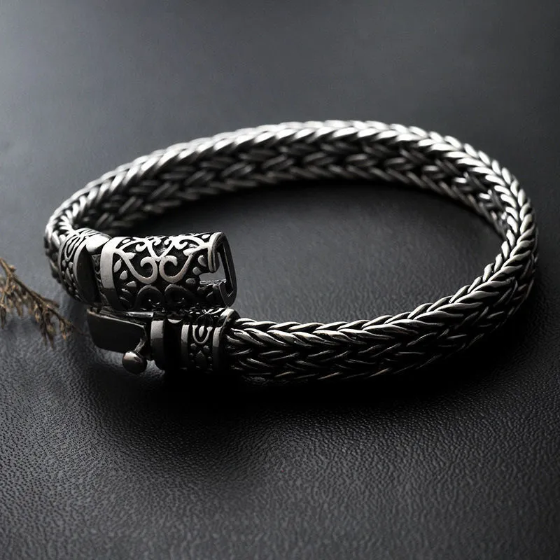 Gagafeel 100% 925 Silber Armbänder Breite 8mm Klassische Draht-Kabel-Gliederkette S925 Thai Silber Armbänder Für Frauen Männer Schmuck Geschenk T236s