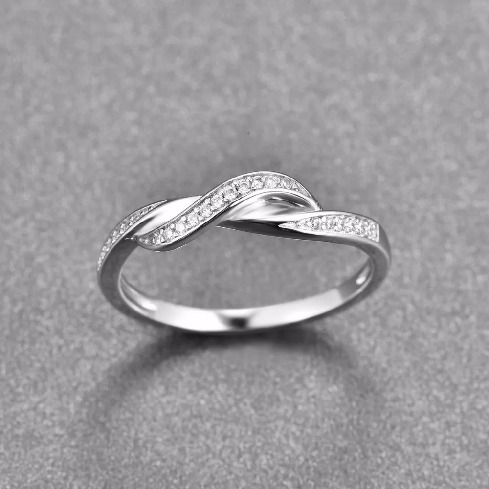 925 prata esterlina infinito anel eternidade anel de cristal amigo presente infinito símbolo do amor moda anéis de dedo para women5785808