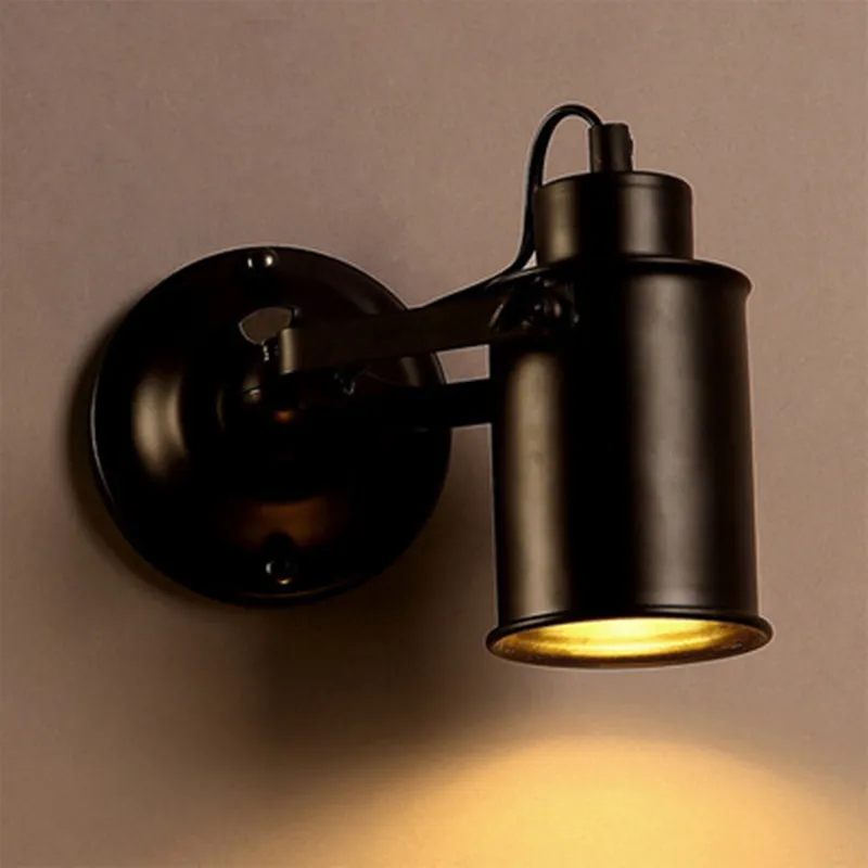 Lampy ścienne Vintage Industrial Style Light Lights do domu Loft Decor Lampa ścienna do baru w łazience sypialnia retro oświetlenie kinkietowe L308N