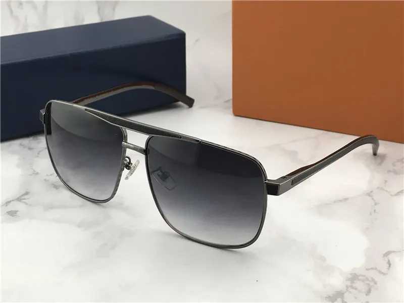 Luxury- Nuevas gafas de sol clásicas de moda Gafas de sol de actitud de oro Marco cuadrado de estilo vintage Diseño al aire libre MO248V