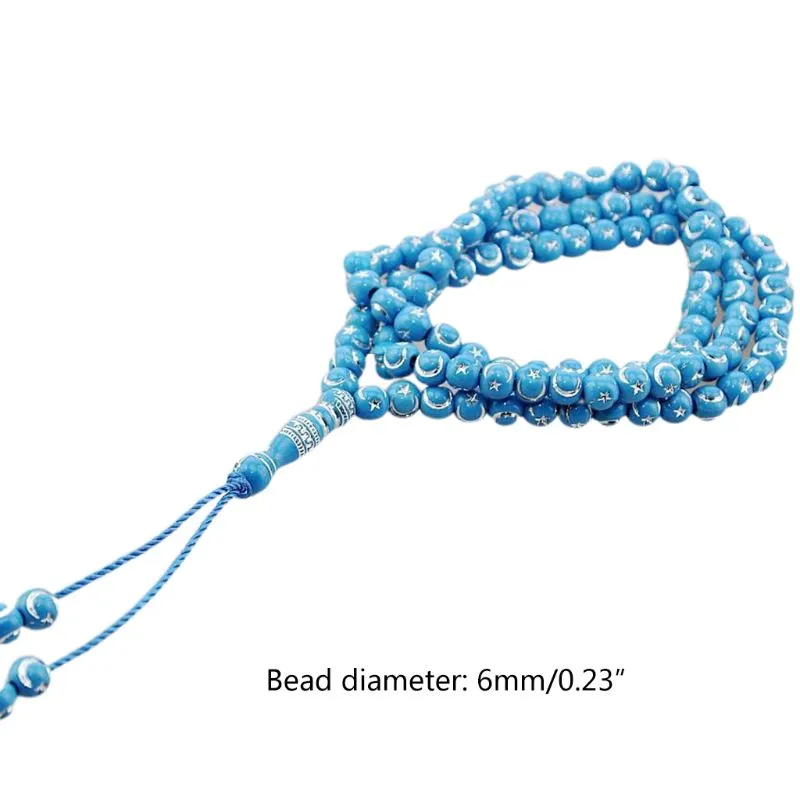 Musulm Moyen-Orient Bracelets Pendant Pilder 99 Perles de prière Chaîne Islamique Rosary259Z