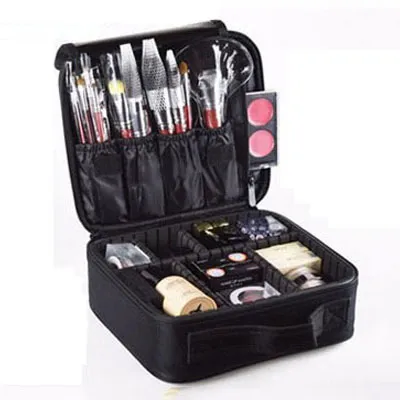 Профессиональный чехол для макияжа с розой, полный косметологический дорожный чемодан для маникюра, женская косметичка-органайзер для женщин275n