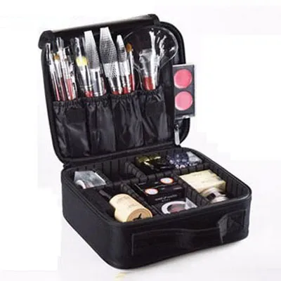 Custodia trucco professionale con fiori di rosa Valigia da viaggio completa estetista manicure Hai bisogno di borsa cosmetici da donna donna275n