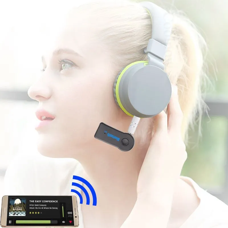 M201 Araba Bluetooth O Müzik Alıcı Adaptörü Kablosuz AUX Cep Telefonundan 3.5mm Stereo Alıcı Bluetooth özellikli Verici9745751