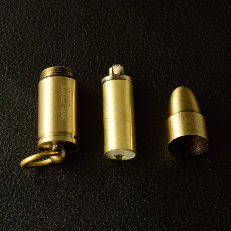 Outdoor Mini Bullet Lighters Flame Kerosene Oil Lighter Keychain Refillable Gasoline Lighters Men Gadget