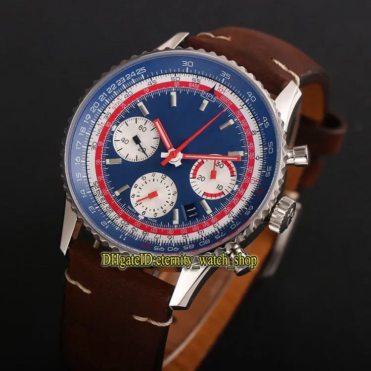 V9F TOP B01 AB01211B1B1X2 SWISSAIR EDITION ETA A7750 Automatic Chronograph Mens Watch Twe Two Rotation Pozel Sport Stopwat187M